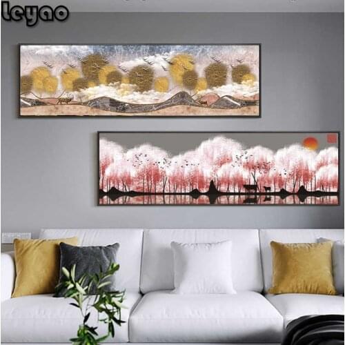 Full Square Drill DIY Diamond Painting Abstract Landscape Embroidery Animal Cross Stitch Rhinestone Mosaic Christmas Gift Decor