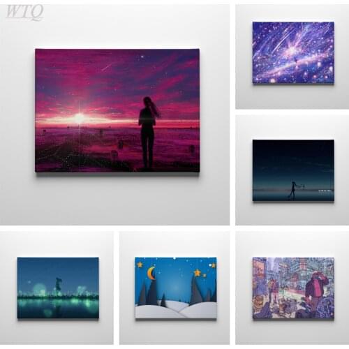 Anime Scenery Trippy Retro Poster Anime Posters Canvas Painting Wall Decor Posters Wall Art Wall Poster Picture Home Decoration