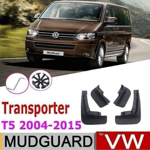 Mudflap For Volkswagen VW Transporter T5 Caravelle Multivan 2015~2004 Fender Mud Guard Mudguard Splash Flap Mudguard Accessories