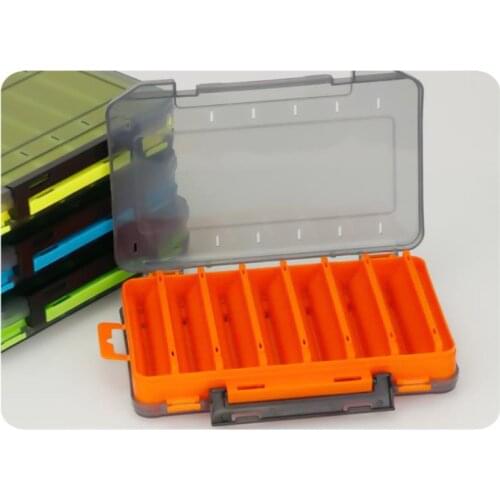 Fishing Bait Case Double Sided Lure Box Fishing Tackle Storage Container Holder Plastic Organizer Box With Dividers Tackle Bag