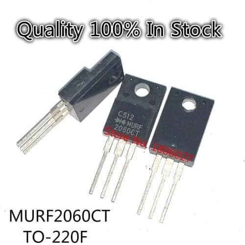 10PCS/PCS MURF2060CT 20A 600V TO-220F Fast recovery diode