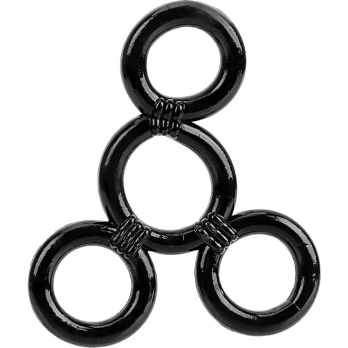 IKOKY TPE Penis Rings 4 Rings Cock Rings Sex Toys for Men Adult Sex Products High Elasticity Time Delay Ejaculation