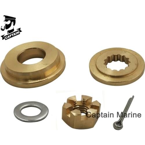 40-75HP Hardware Kit Thrust Washer/Spacer/Nut/Cotter Pin for Evinrude/Johnson/BRP Outboard Propeller 45HP 50HP 55HP 60HP 70HP