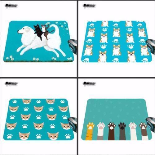 Mairuige Cat Head Style Anti-slip Mousepad Computer Mouse Pad Mat for Optal Me Trackball Mouse 18*22cm /25*29cm Or 25*20cm