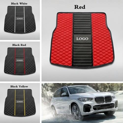 Custom Car Trunk Mats for BMW X1 X2 X3 X4 X5 X6 X7 M 1 2 3 4 6 5 7 Series GT Luxury Leather Auto Sedan Cargo Liners Boot Pads