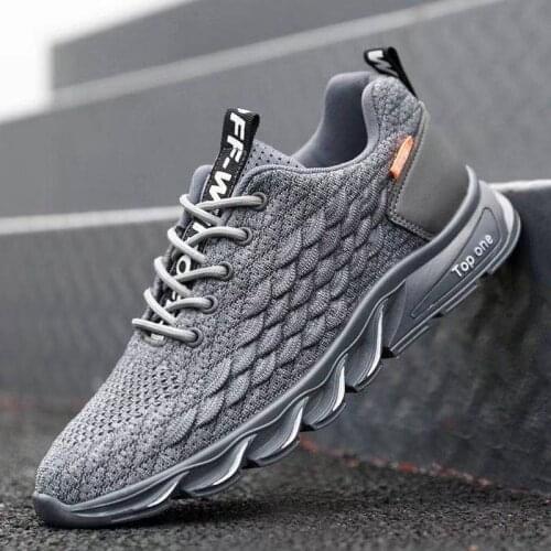 Mens Flat Casual Sneakers Outdoor Casual Shoes Running Sneakers Trend Casual Male Breathable Leisure Sneakers Non-slip Footwear
