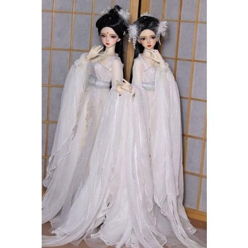 1/4 1/3 Scale BJD Clothes Ancient Costume Hanfu Fairy Dress Outfit Set for BJD/SD MSD SD13 Big Girl Doll Accessories C1087