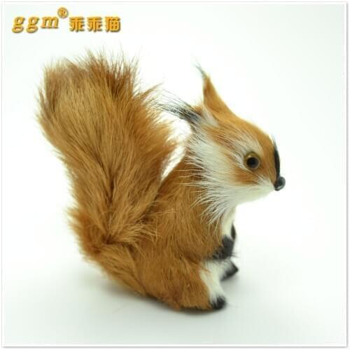 Mini 8cm brown squirrel Handmade model,polyethylene& furs toy,decoration Xmas gift w3986