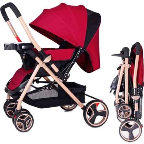 Newborn Convertible Handle High Landscape Portable Folding Baby Stroller Lightweight Pram Travel Pushchair Buggy Car