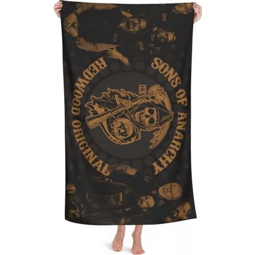 Towel luxury super absorbent and quick-drying super large bath towelSons Of Anarchy super soft hotel bath towel