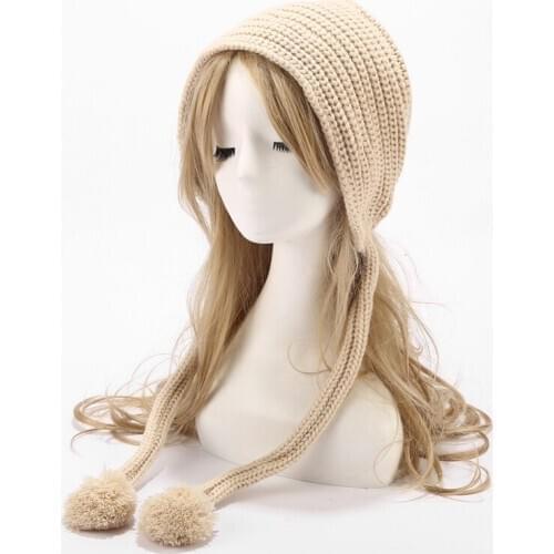 Christmas woolen hat earflaps Cute Girl Hat Painter Cap Winter Accessories stuffed cute collection limit cosplay Gift