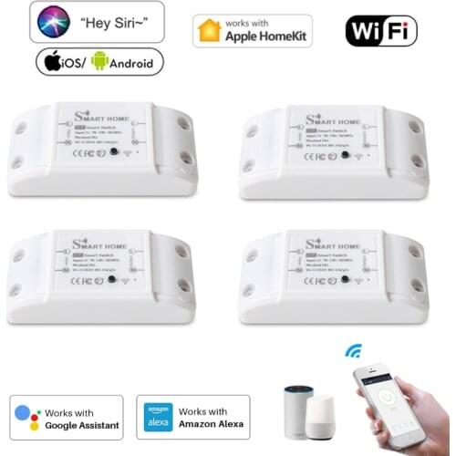 DIY WiFi Smart Light Switch Universal Breaker Timer Smart Life APP Wireless Remote Control Works With HomeKit Alexa Google Home