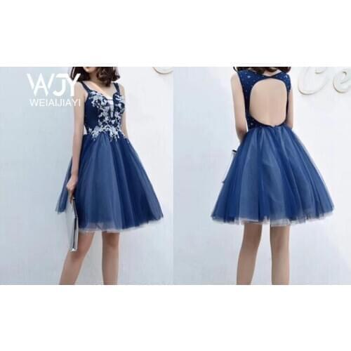 WEIAIJIAYI TRADING CO LTD Women's Evening Dresses Above The Knee