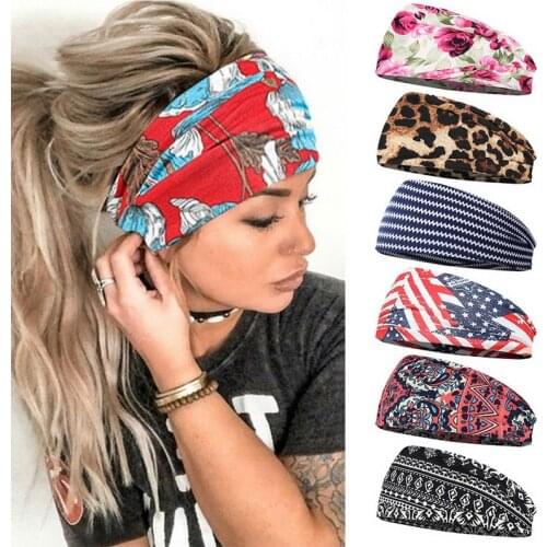 Women Yoga Headband Solid Color Wide Turban Twist Knitted Cotton Sport Yoga Hairband Twisted Knotted Headwrap Sport Wear