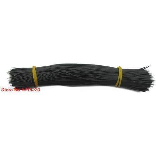 100PCS 30AWG 150mm 15cm length black Colors Line connecting tin plating Wire DIY Black Color electronic wire 0.8mm Welding