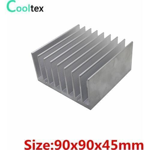 2pcs/lot) 90x90x45mm Aluminum radiator HeatSink for electronic Chip VGA RAM LED IC Heat Sink COOLER cooling