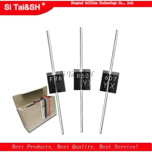20PCS FR607 DO-41 6A 1000V Fast Recovery New original