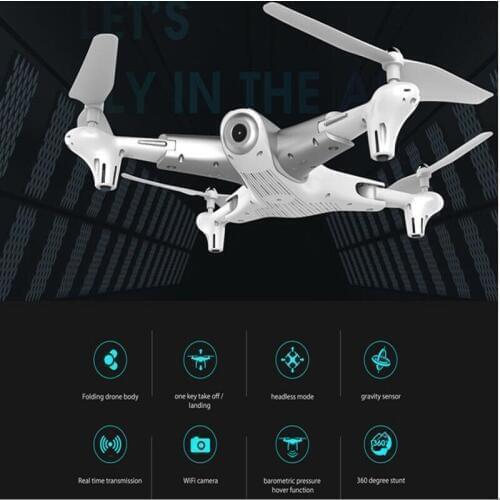 2018 Optical Flow Foldable Altitude Hold RC Quadcopter WiFi FPV Micro RC Drone With HD Camera