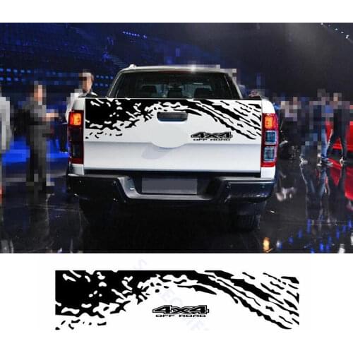 4X4 155*34cm Car Trunk Decoration Stickers BK Decals Universal for SUV Pickup
