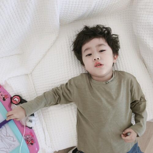 Brand New Baby Girl Clothes Kids Cotton Long Sleeve T Shirt Children Clothing Toddler Boys Solid Wild Bottoming Tee Shirt Tops