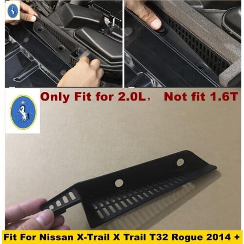 Yimaautotrims Auto Accessory Engine Warehouse Air Inlet Protector Cover Trim For Nissan X-Trail X Trail T32 Rogue 2014 - 2020