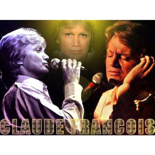 Full Square And Round Diamond Embroidery 5D DIY Diamond Painting French Singer Claude Francois Cross Stitch Rhinestone Gift