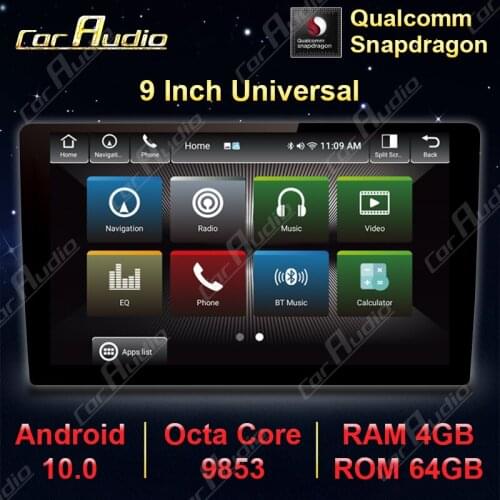 Car Radio 1 din 9″ Android Multimedia Player GPS WIFI Bluetooth Player for Toyota Volkswagen Hyundai Kia Suzuki 4G 64G