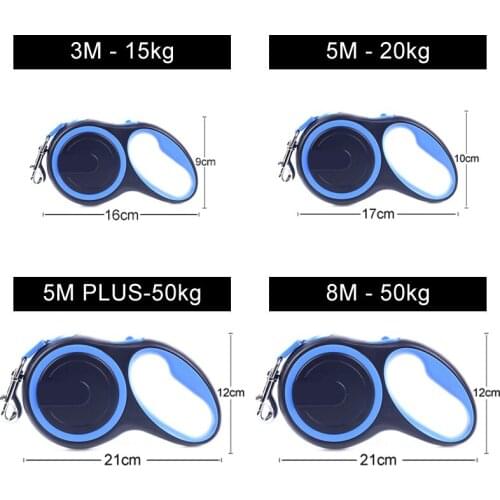 Long Strong Pet Leash For Large Dogs Durable Nylon Retractable Big Dog Walking Leash Leads Automatic Extending Dog Leash Rope