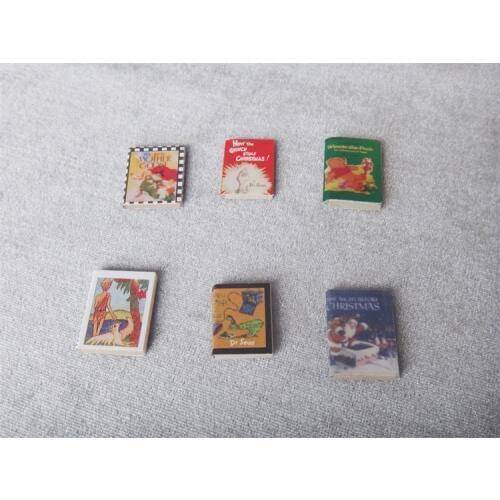 G10-X091 children baby gift Toy 1:12 Dollhouse mini Furniture Miniature rement accessories comic book 6pcs/set