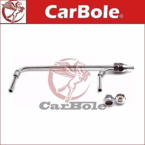 CARBOLE Universal Chrome Fuel Line Kit for 4-bbl. 3/8'' Tube 9-5/16'' Centres Fuel Line Steel 4150 3/8 in