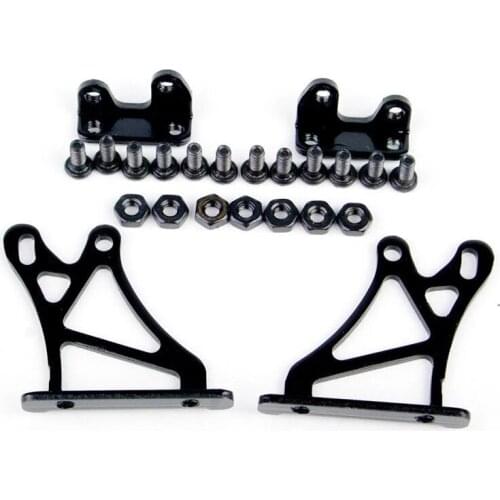 1/10 Scale RC Racing Model Car Vehicles Alloy Wing Rear Spoiler Black Color Stand 00359BK 25x24mm