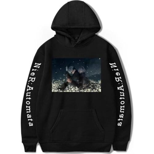 NieR:Automata Game 2D Printing Men/Women Autumn Fashion Unisex Sweatshirt Hoodies cool Long Sleeves leisure Pollover Plus Size