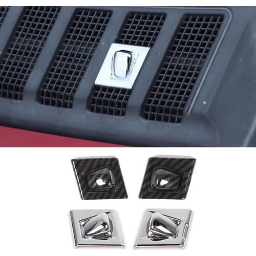 Car Stickers For Ford F150 2015-2021 ABS Front Rain Wiper Nozzle Cover Water Spray Decoration Trim Exterior Accessories