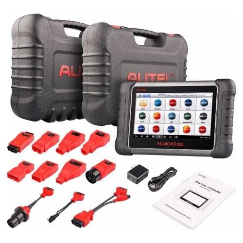 New Arrival Original Autel MaxiDAS DS808 Tablet Diagnostic Tool Full Set Support Injector Coding & Key Coding Free Update Online