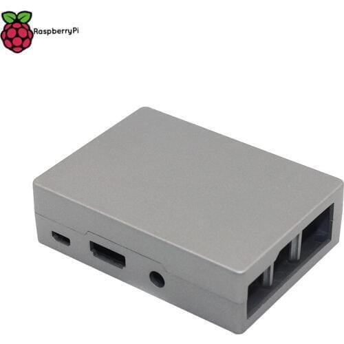 New Raspberry Pi 3 Aluminum Case Silver Case Metal Enclosure Compatible with RPI 3 Raspberry Pi 2 Model B B+ with Free Shippping