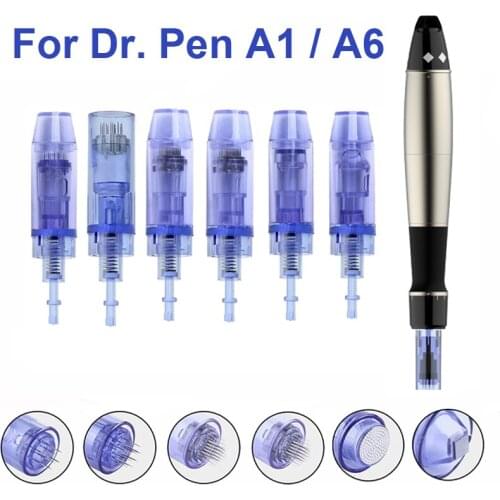 Wholesale 100PCS Electric Derma Pen Bayonet 9 /12/24/36 /42 Pin / Nano Cartridge For Auto Dr A1 A6 Tattoo Needles Tips