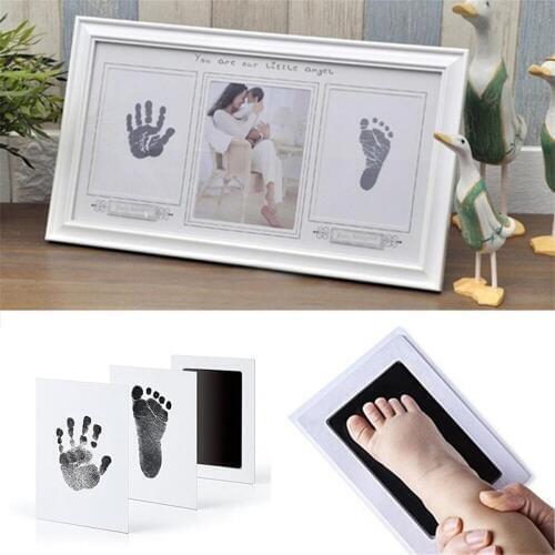 Hand Footprint Makers Newborn Footprint Ink Pad Handprint Non-Toxic Clean-Touch Pearhead Inkless Keepsake Treasure Memories