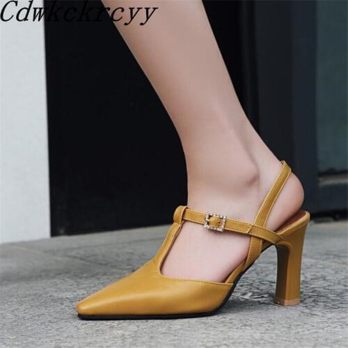 Summer New pattern fashion Simplicity High-heeled Women sandals black Beige green yellow Sandy beach Women sandals size 34-46