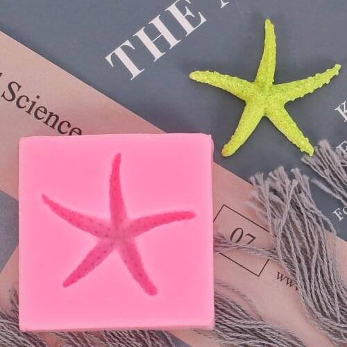 Starfish Pentagram Silicone Mold Chocolate Fondant Cake Decorating Tools Baking Kitchen Accesories