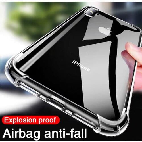 Luxury Shockproof Silicone Phone Case For iPhone X XR XS 11 12 Pro Max 7 8 6 6S Plus XR 11Case Transparent Protection Back Cover