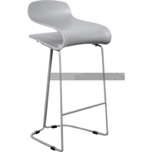 Nordic Bar Chair Modern Simple High Stool Iron Family Bar Chair Ins Bar Stool Creative Front Desk High Chair