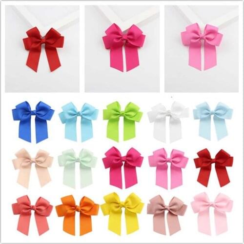 Hair ALIGATOR Clips Toddler CLIPS HAIR CLIP SLIDE Bowknot RIBBON BOW Kids GIRLS GROSGRAIN 20COLORS Baby Handmade