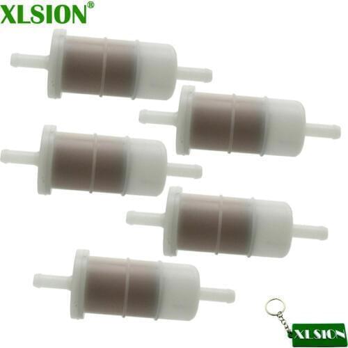 XLSION 5x/10x 1/4" Fuel Filter For Briggs & Stratton John Deere Mercury Johnson Evinrude Mower Outboard Mariner Dirt Bike ATV