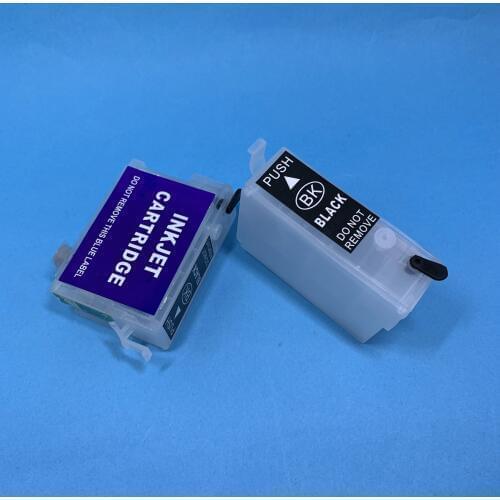 YOTAT 2pcs Empty refillable ink cartridge T1361 for Epson K101 K201 K301 printer with ARC Chip