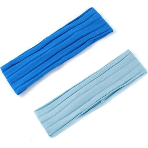 Women Soild Color Simple Hairdress Stripe Girl Headband Gradient Sport Yoga Hairband Flat Headwrap Hair Accessories