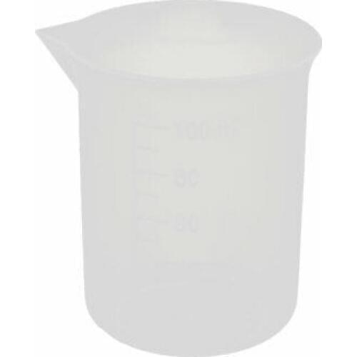 100ml Laboratory Plastic Liquid Container Measuring Cup Beaker Clear
