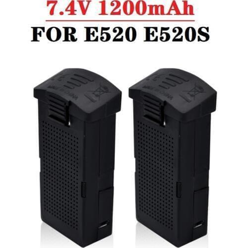 2Pcs/sets Original 7.4V 1200MAH 25c LiPo Battery For RC E520 E520S RC Quadcopter Drones Spare Parts 1200 mAh 7.4V Battery