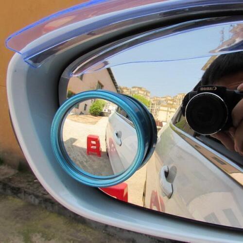 200pair color Blind spot mirror car rearview side mirrors convex glass dead zone 360 wide View Adjustable mirror