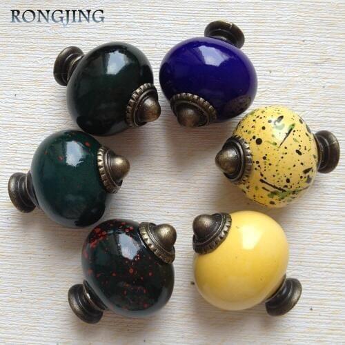 4pcs Children Plastic Furniture Knobs and Handles Kids Imitation Ceramics Kitchen Cabinet Handles Closet Wardrobe Cupboard Pulls