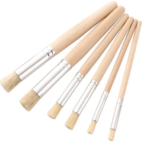 2021 New 6 Pcs Multi-purpose Stencil Paint Brush Artist Paint Brushes Soft Anti-Shedding Paint Brush for student Acrylic Paint